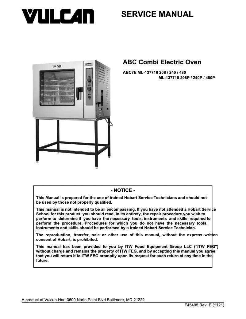 Image de la première page du manuel de l'appareil ABC7E