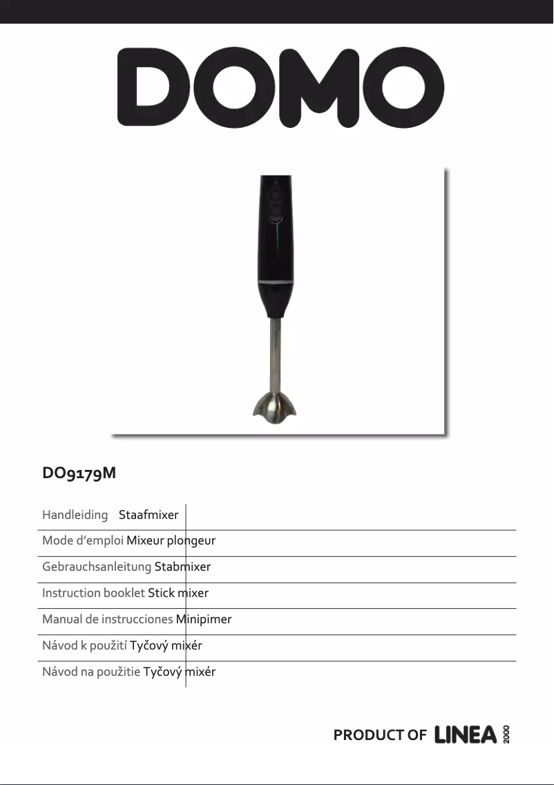 Image de la première page du manuel de l'appareil DO9179M