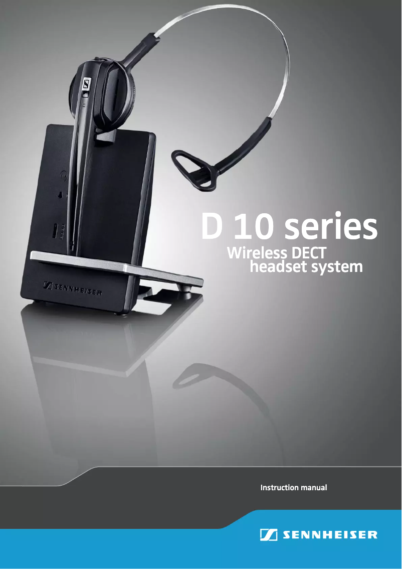 Page n°1 - Manuel utilisateur Sennheiser D10 USB ML