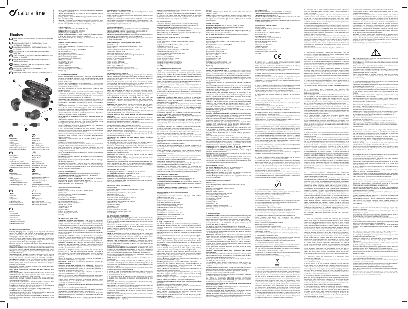Page 1 de la notice Manuel utilisateur Cellular Line Shadow