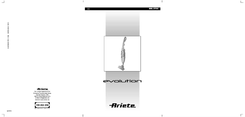 Page 1 de la notice Mode d'emploi Ariete Evolution 2772