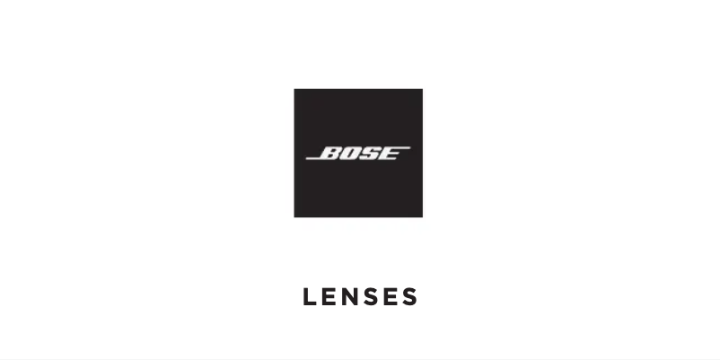 Page 1 de la notice Manuel utilisateur Bose Lenses Alto