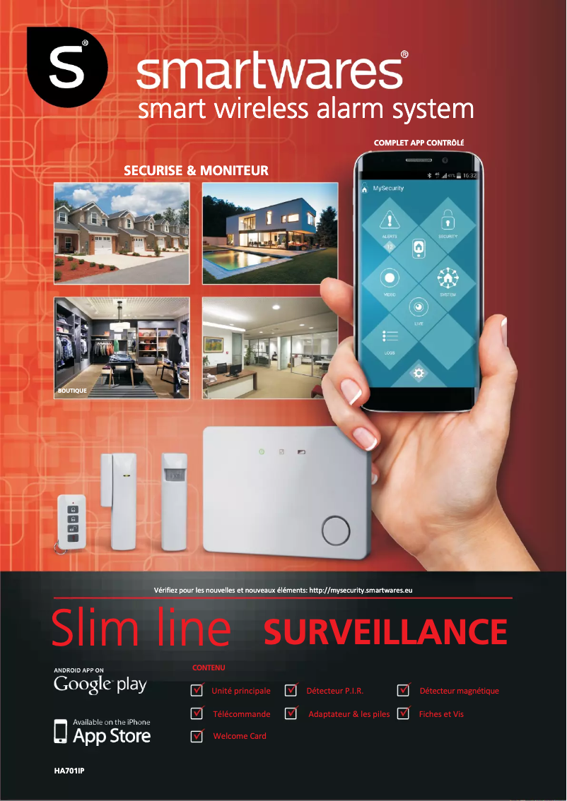 Page n°1 - Manuel utilisateur Smartwares HA701SL-IC