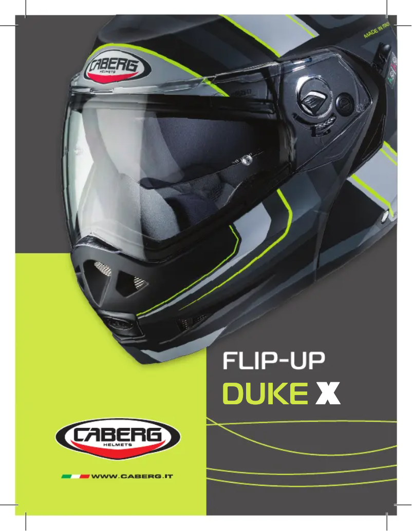 Page 1 de la notice Manuel utilisateur Caberg Duke X