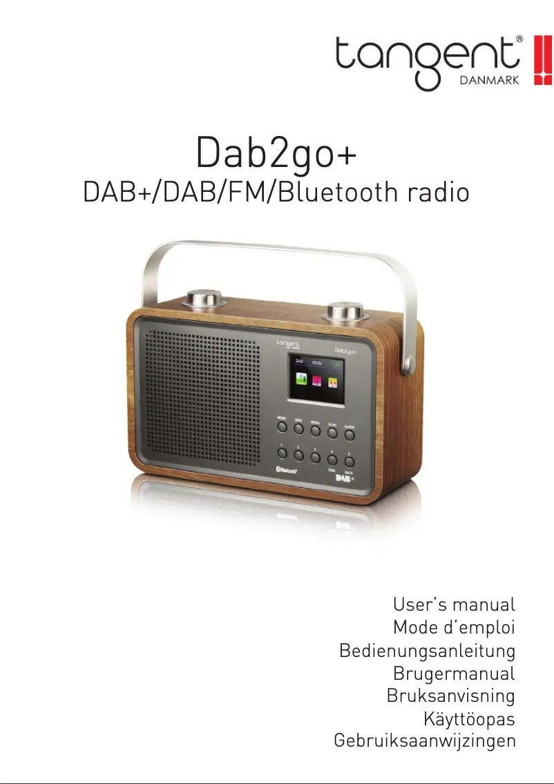 Page n°1 - Manuel utilisateur Tangent DAB2GO+