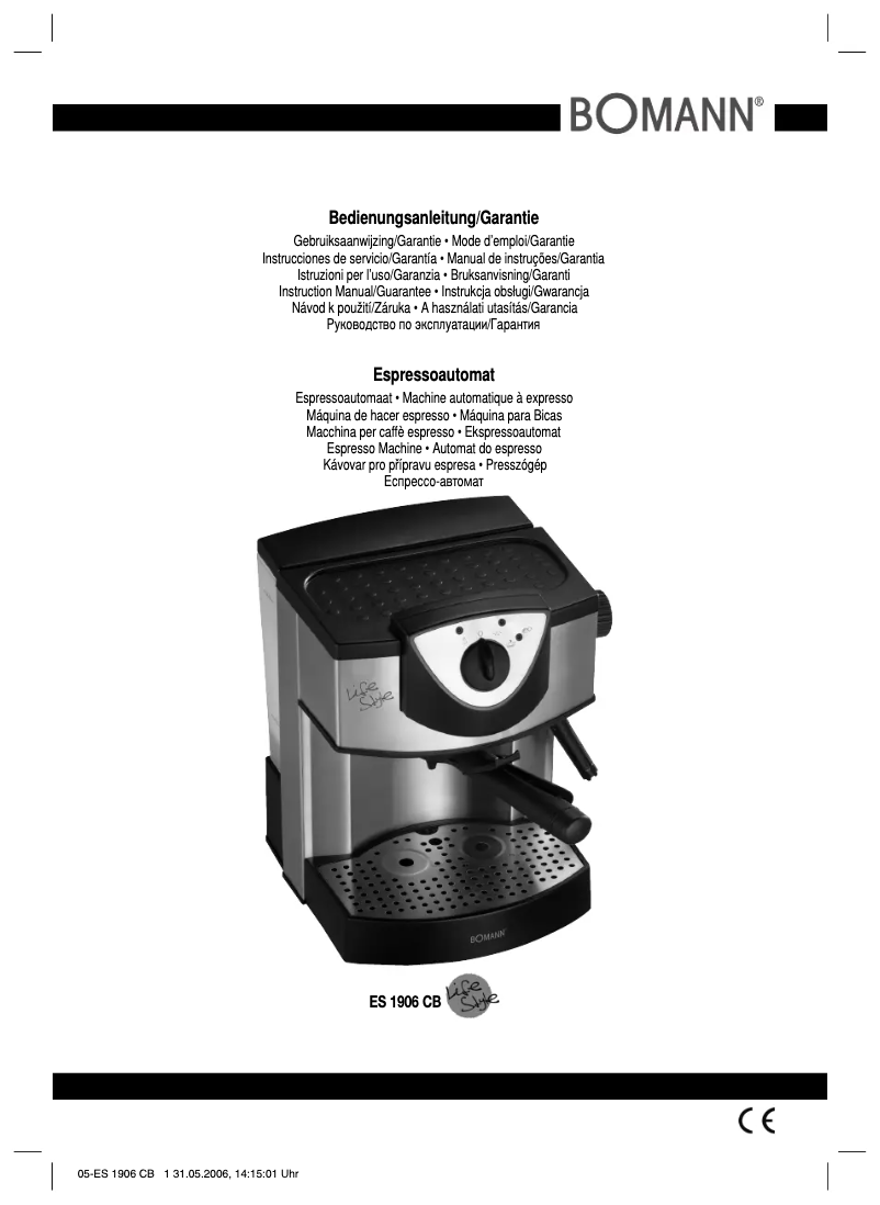 Page 1 de la notice Manuel utilisateur Bomann CB 1906