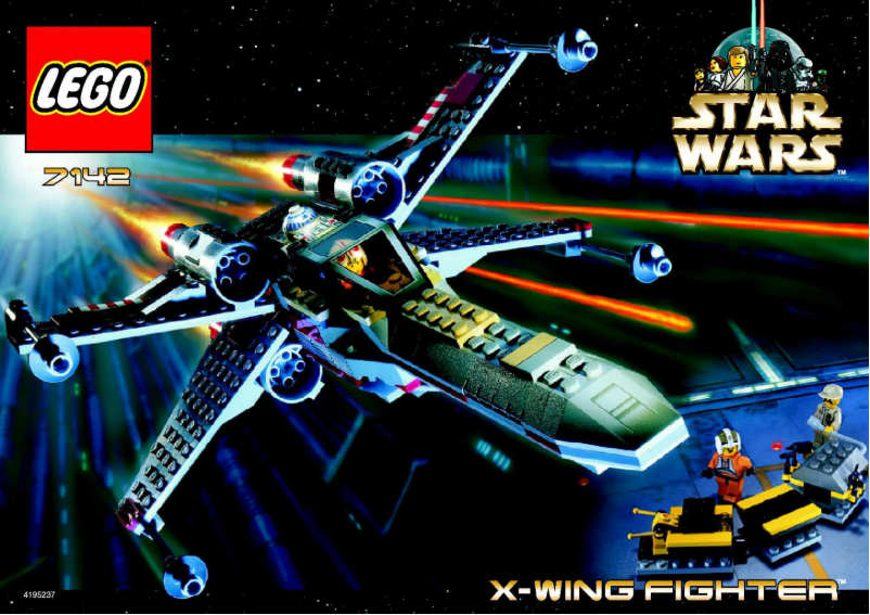 Image de la première page du manuel de l'appareil SYSTEM X-WING FIGHTER TM