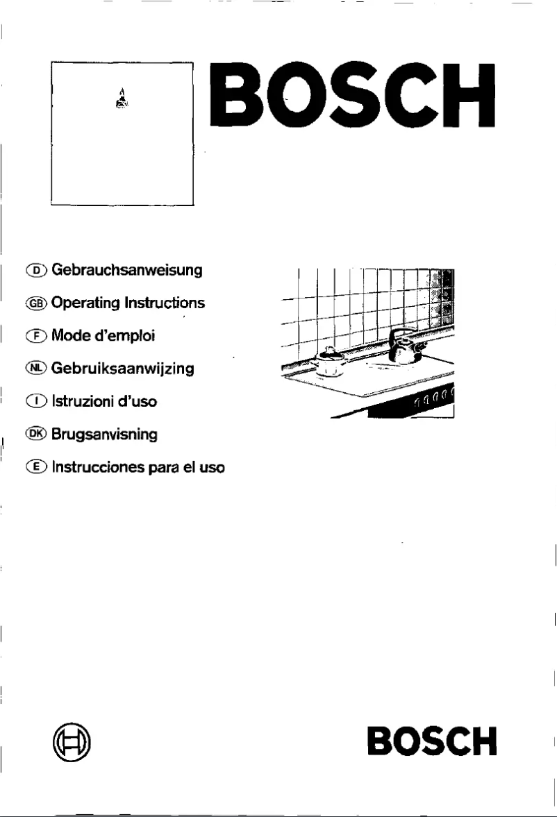 Page 1 de la notice Manuel utilisateur Bosch NKM815m