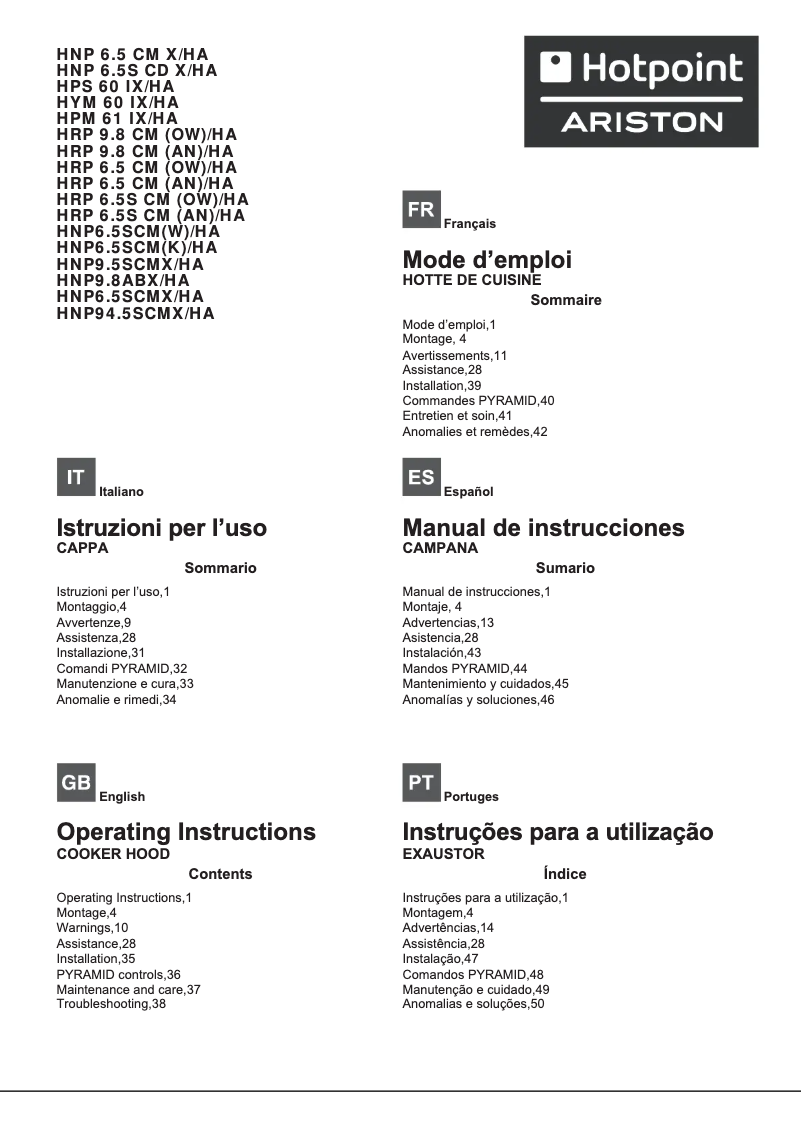 First page image of the manual for HRP 6.5 CM (AN)/HA