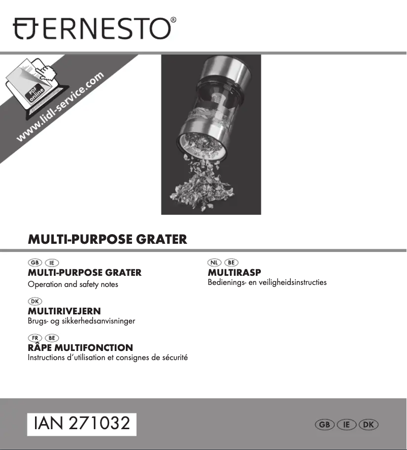 Page n°1 - Manuel utilisateur Ernesto HG00583A