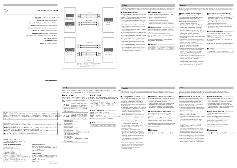 Image de la première page du manuel de l'appareil AT-IC1000