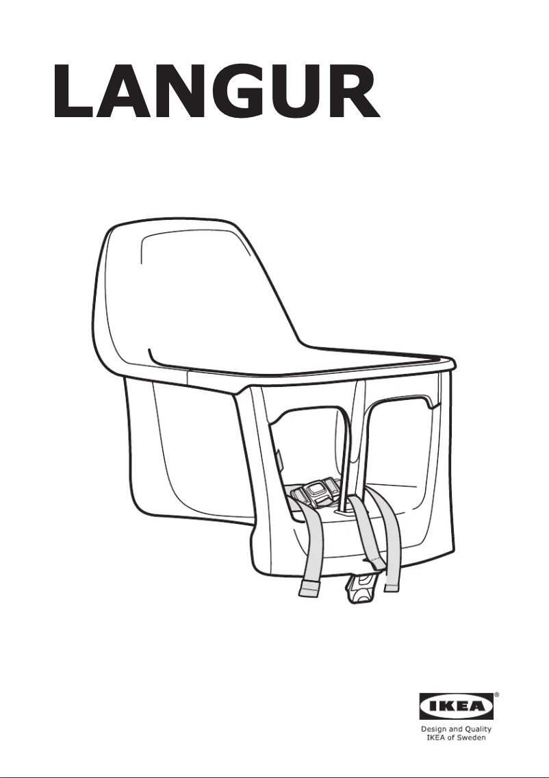 Page 1 de la notice Manuel utilisateur Ikea LANGUR 803.308.22