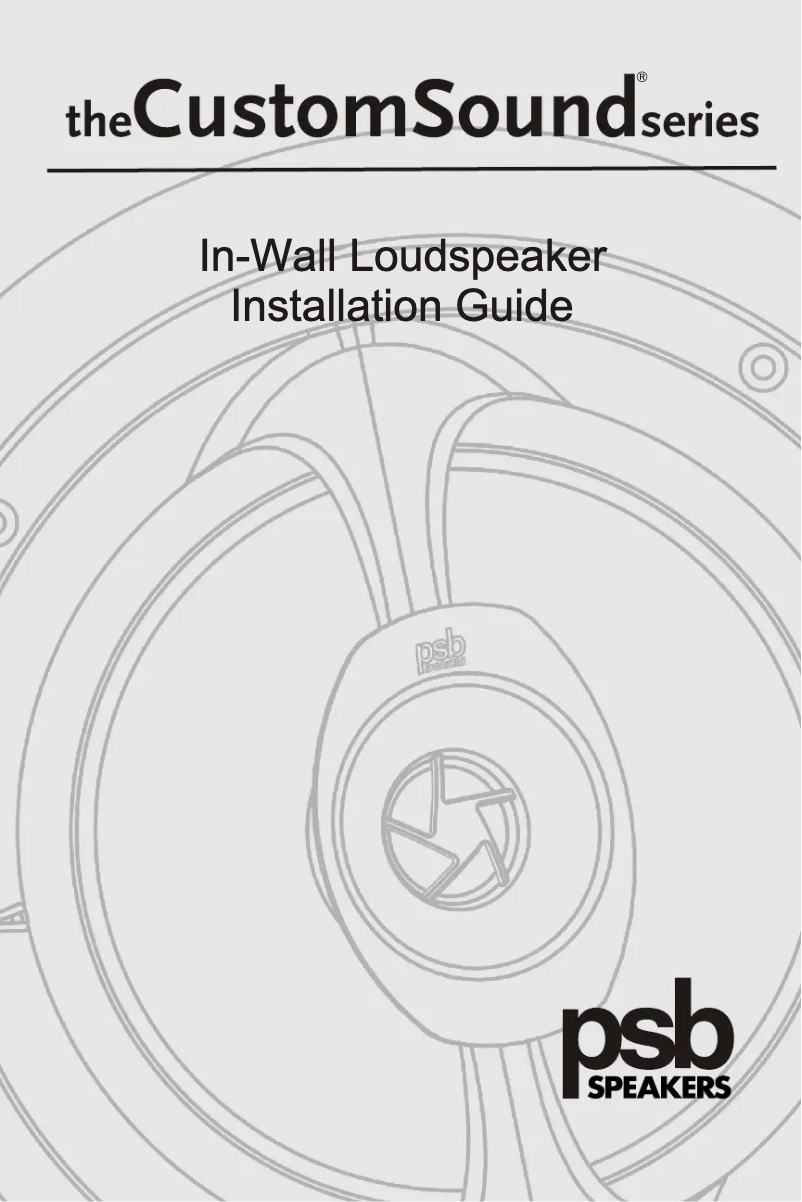 Página 1 del manual Manual de usuario PSB CustomSound CWS8