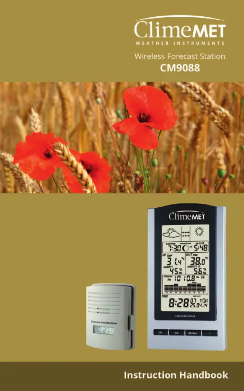 Image de la première page du manuel de l'appareil CM9088