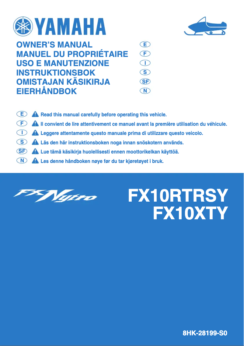 Image de la première page du manuel de l'appareil FX Nytro X-TX ER (2009)