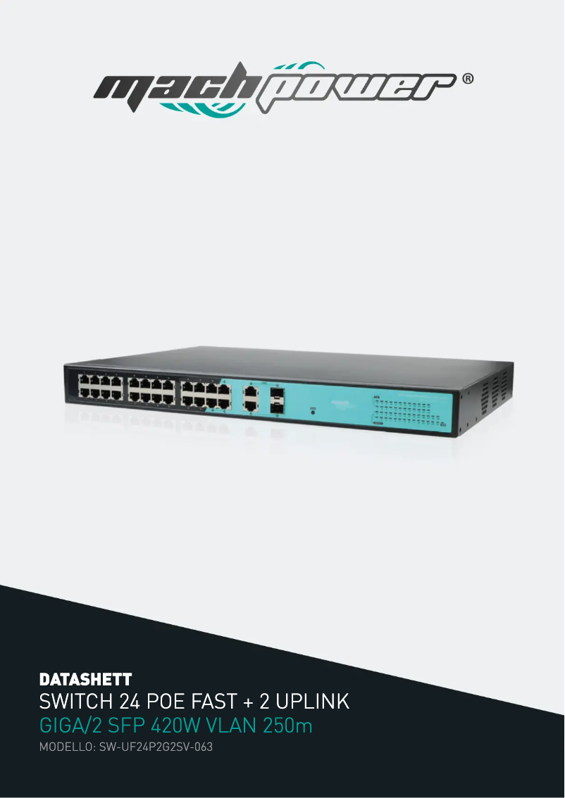 Image de la première page du manuel de l'appareil SW-UF24P2G2SV-063