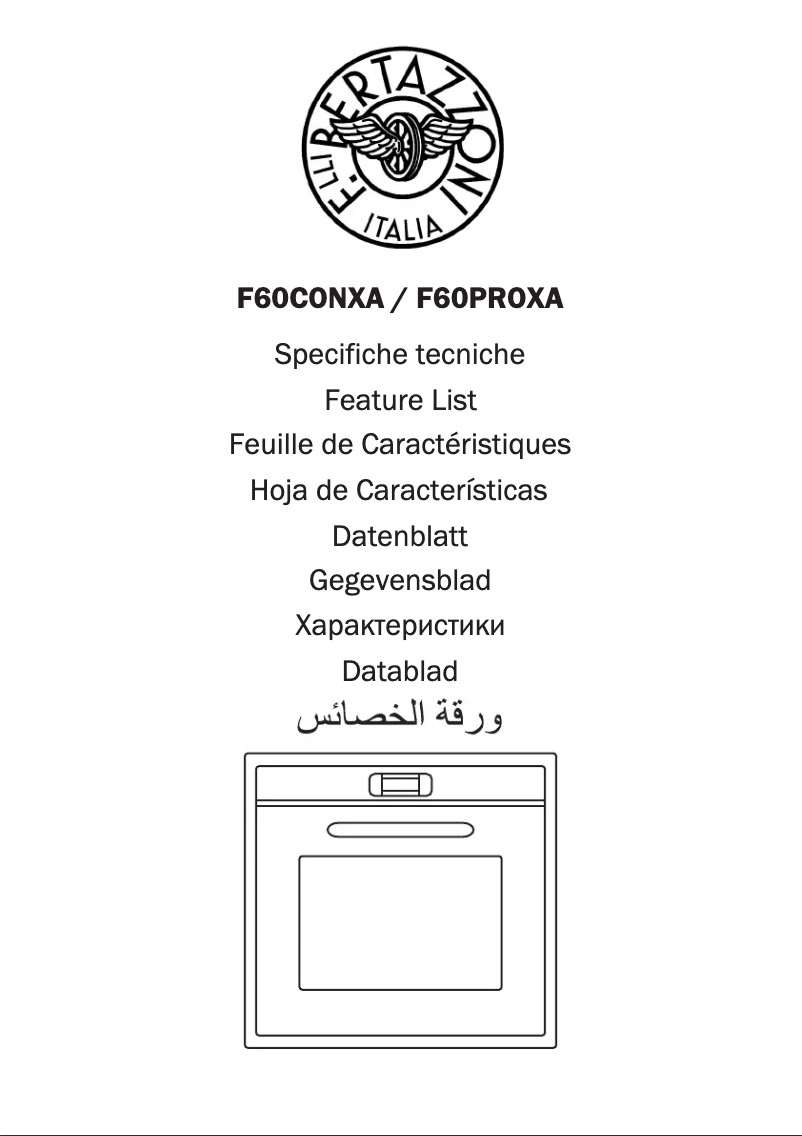 Image de la première page du manuel de l'appareil F60 CON XA/12