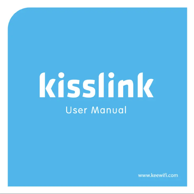 Image de la première page du manuel de l'appareil kisslink