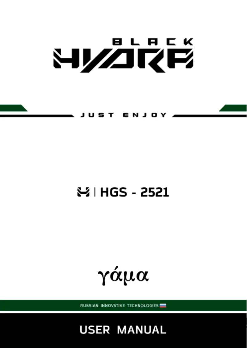 Page n°1 - Manuel utilisateur Deaf Bonce Black Hydra HGS-2521