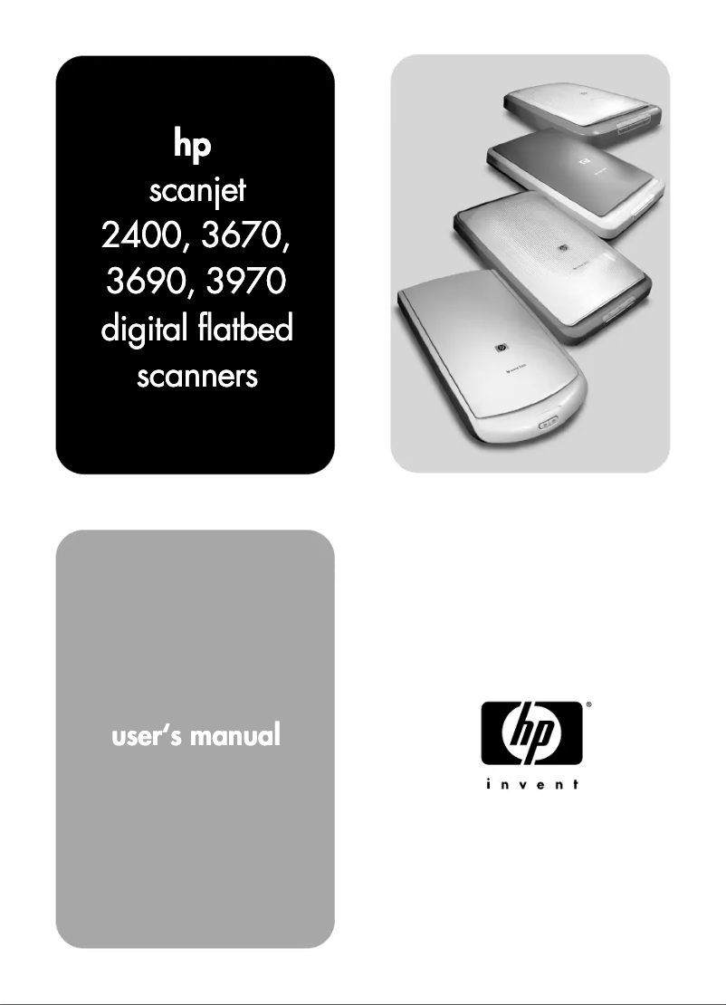 Page 1 de la notice Manuel utilisateur HP Scanjet 2400