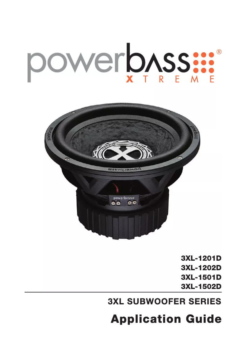 Page n°1 - Manuel utilisateur PowerBass 3XL-1202D