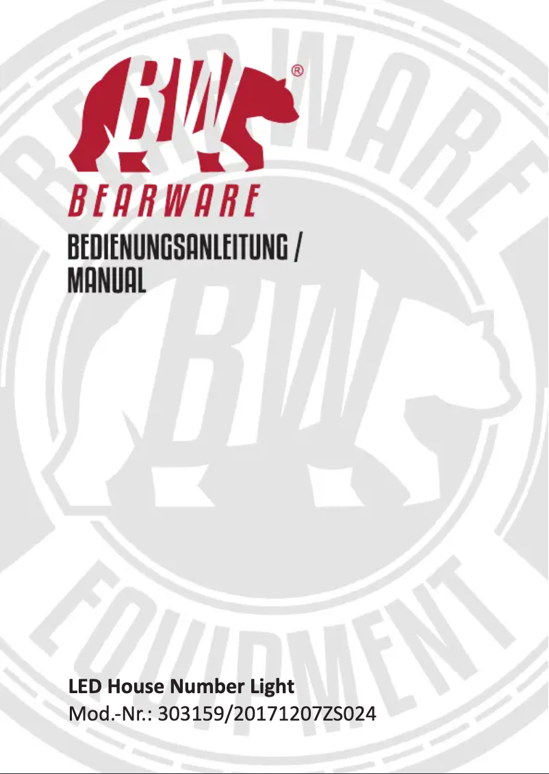 Página 1 del manual Manual de usuario Bearware 303159