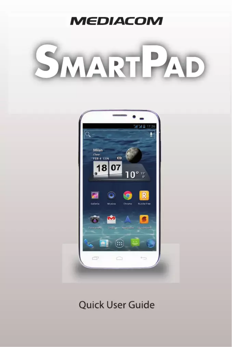 Page 1 de la notice Manuel utilisateur Mediacom PhonePad Duo G530