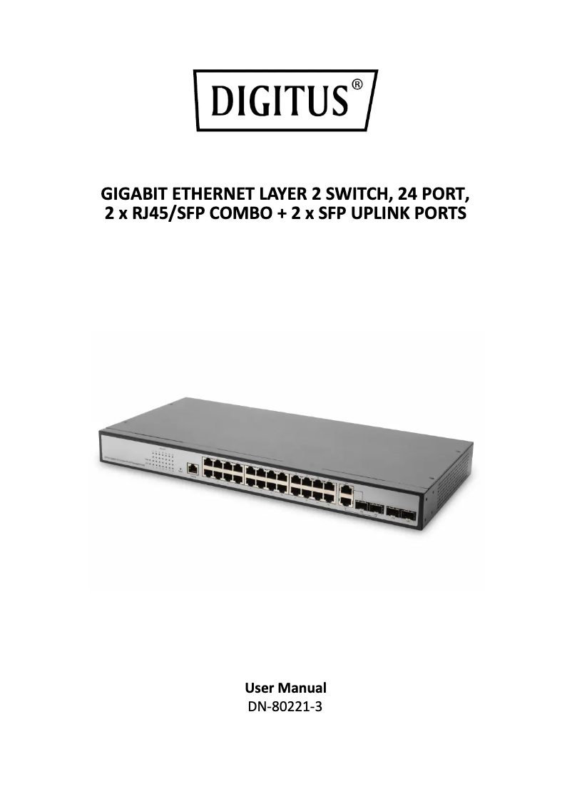 Image de la première page du manuel de l'appareil DN-80221-3