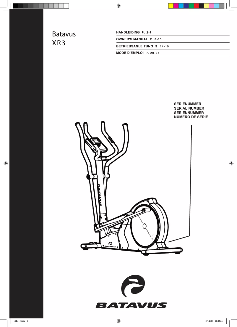 Page 1 de la notice Manuel utilisateur Batavus XR3