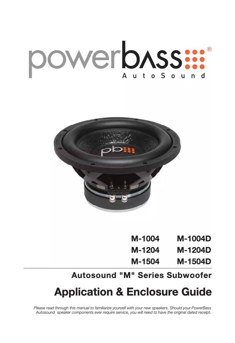 Image de la première page du manuel de l'appareil M-1004D