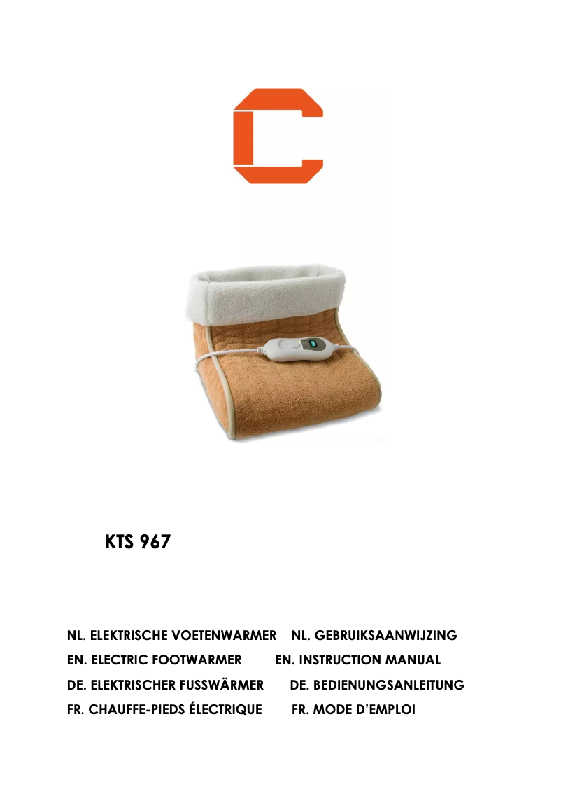 Page 1 de la notice Manuel utilisateur Cresta KTS 967