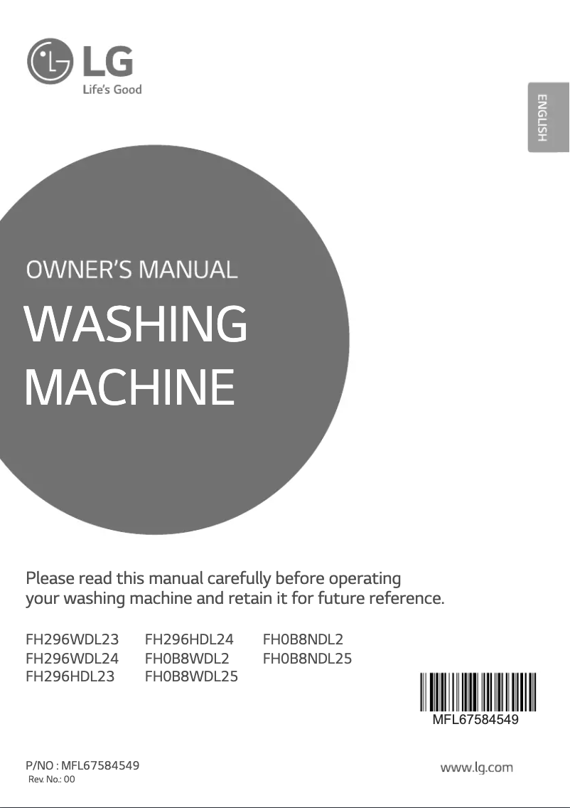 Page 1 de la notice Manuel utilisateur LG FH296HDL23