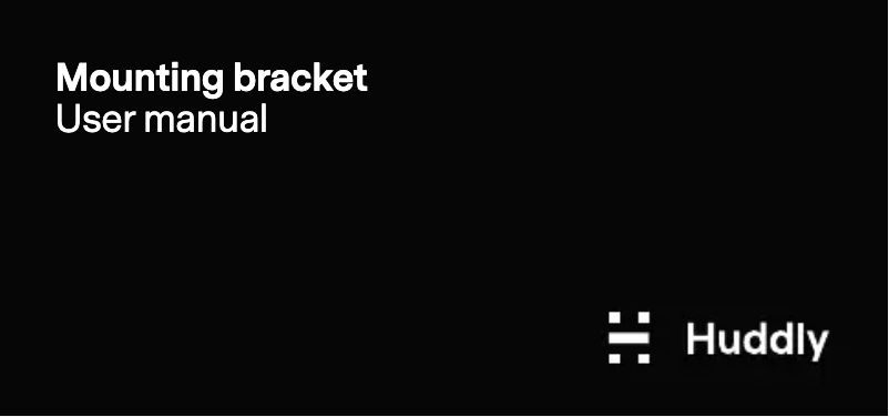 Page 1 de la notice Manuel utilisateur Huddly GO