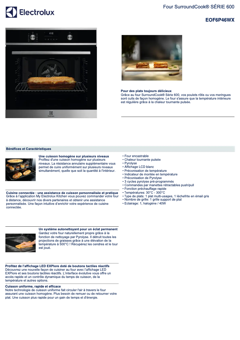 Image de la première page du manuel de l'appareil EOF6P46WX