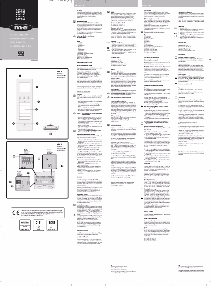 Image de la première page du manuel de l'appareil ADV-240