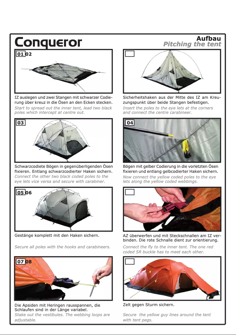 Page n°1 - Manuel utilisateur Wechsel Conqueror