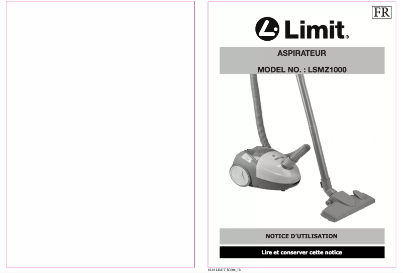 Page n°1 - Manuel utilisateur Limit LSMZ1000