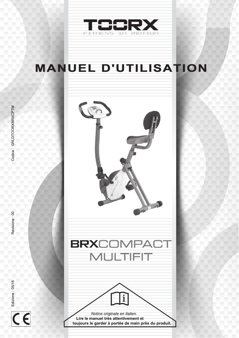 Page 1 de la notice Manuel utilisateur Toorx BRX Compact Multifit