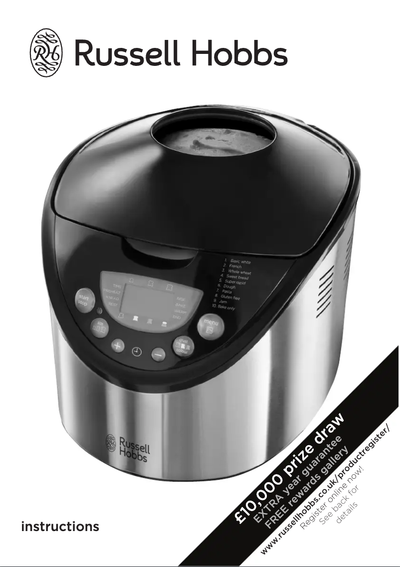 Image de la première page du manuel de l'appareil 22710 Stainless Steel