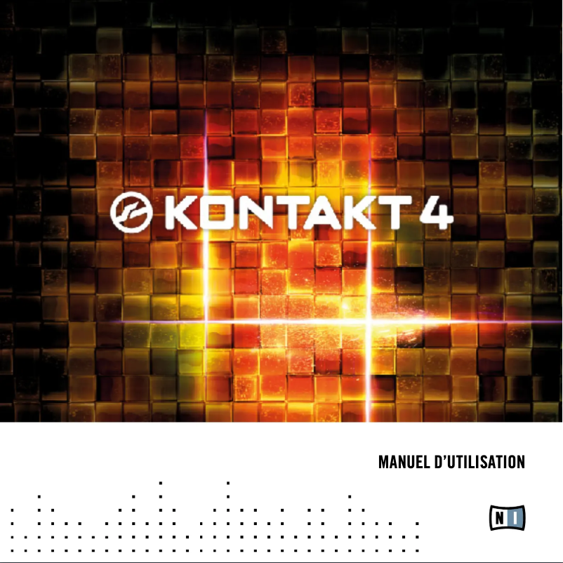 Page n°1 - Manuel utilisateur Native Instruments Kontakt 4
