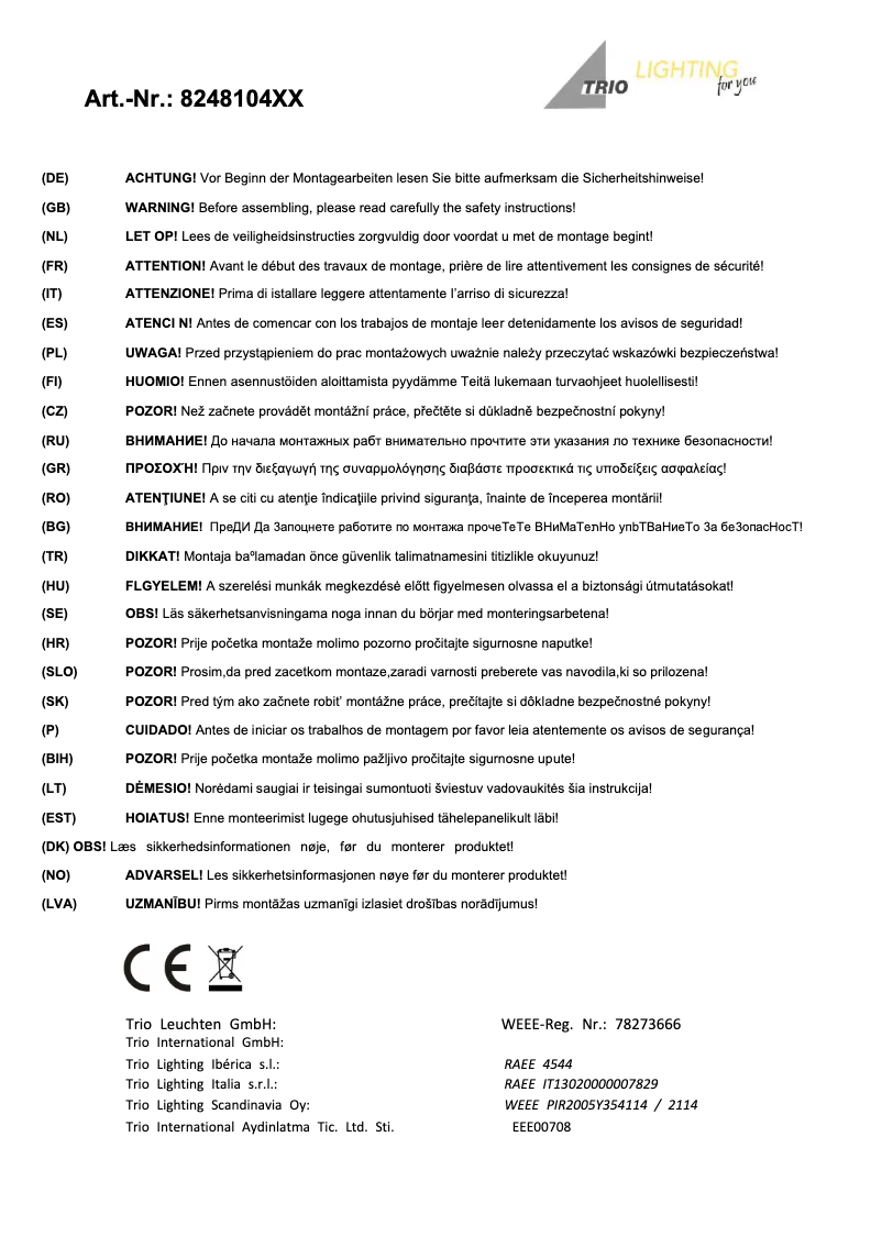 Image de la première page du manuel de l'appareil Freddy 824810428