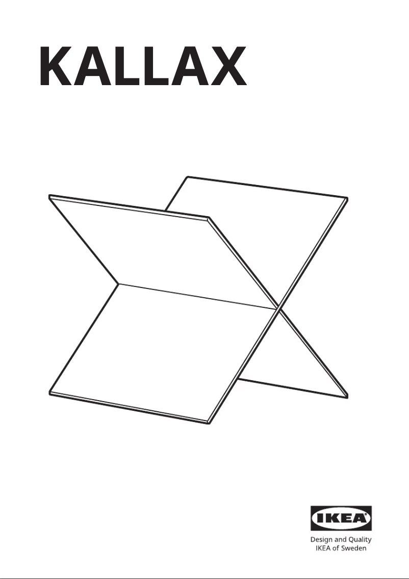 Imagen de la primera página del manual del dispositivo KALLAX 704.956.96