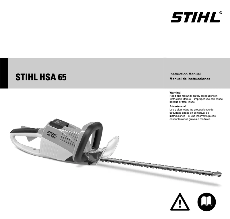 Page n°1 - Manuel utilisateur Stihl HSA 65