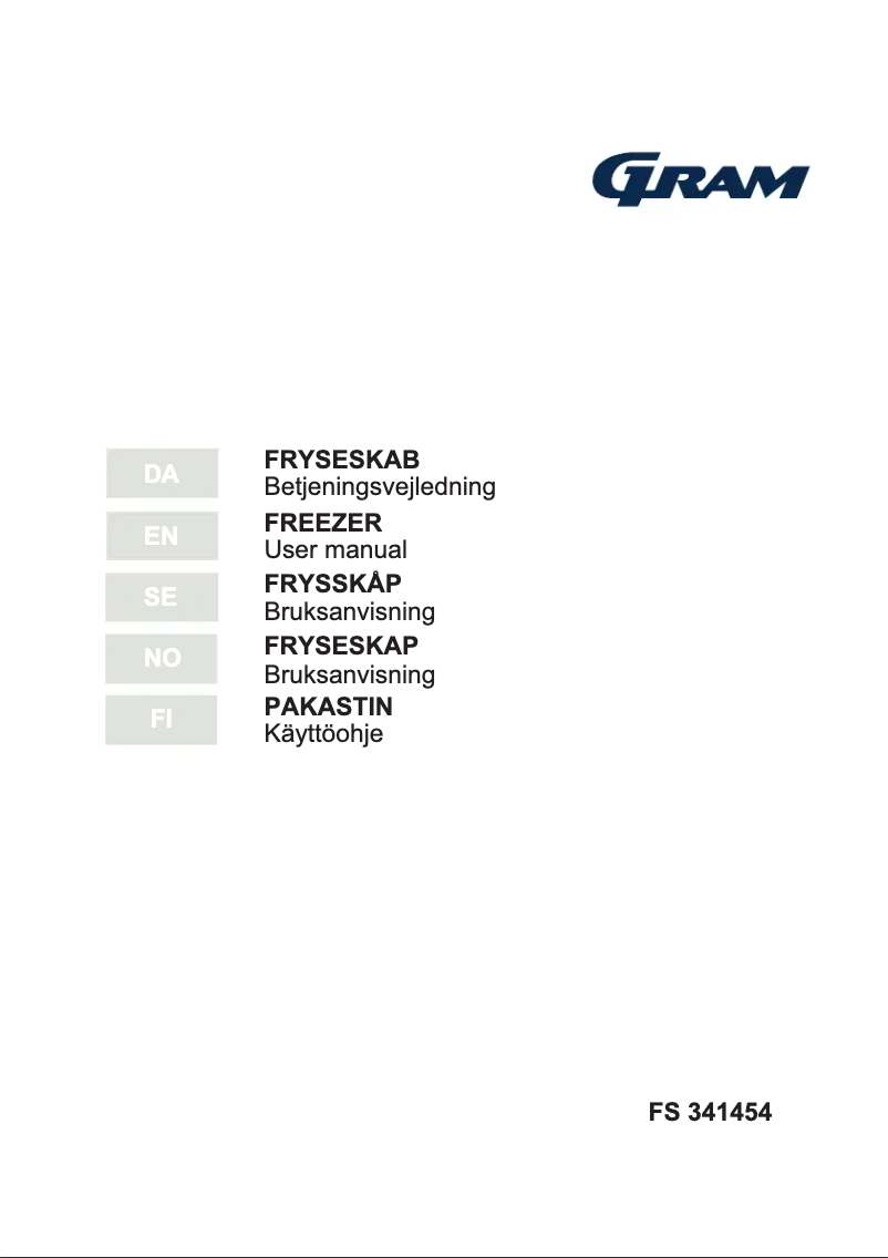 Page n°1 - Manuel utilisateur Gram FS 341454