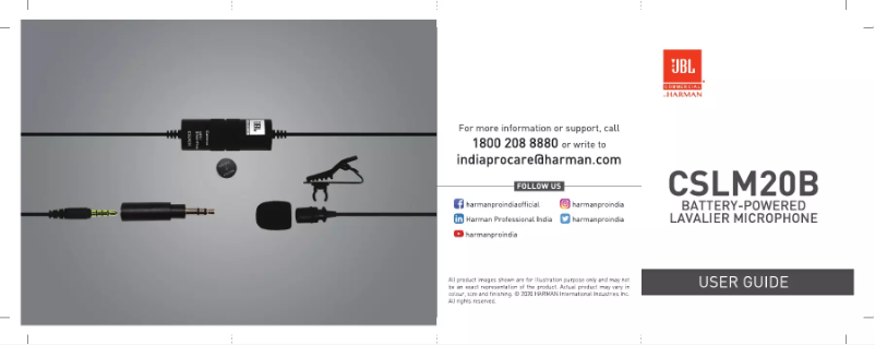 Image de la première page du manuel de l'appareil CSLM20B