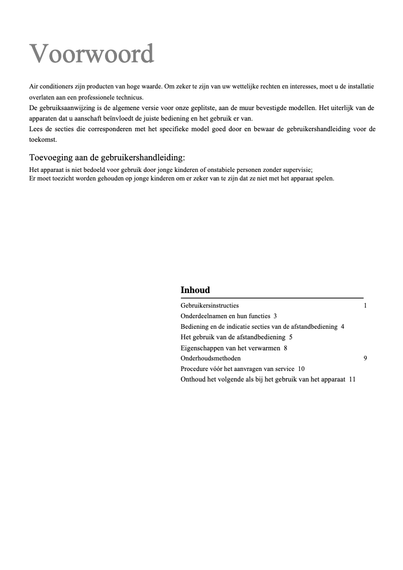 Page 1 de la notice Manuel utilisateur TriStar AC-5418