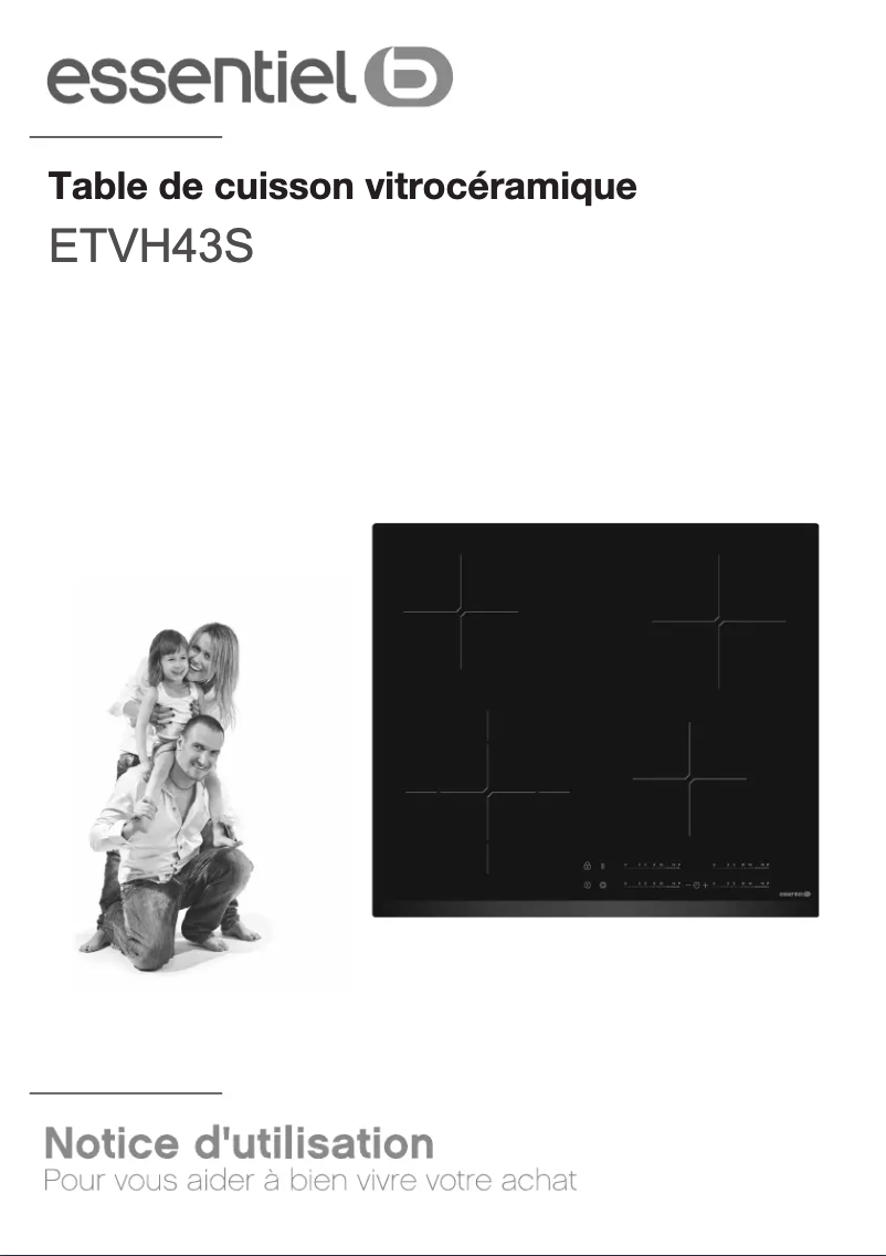 Page 1 de la notice Manuel utilisateur Essentiel B ETVH 43s