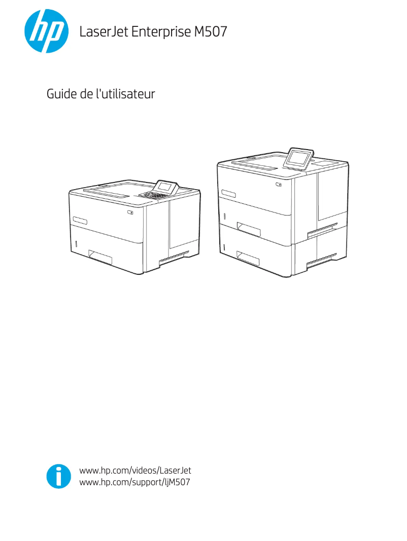 Page n°1 - Manuel utilisateur HP LaserJet Enterprise M507