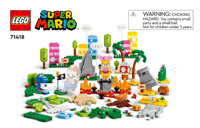 Page 1 de la notice Manuel utilisateur Lego Super Mario 71418