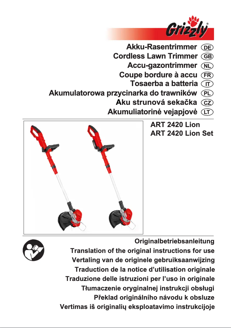 Página 1 del manual Manual de usuario Grizzly ART 2420 Lion